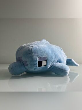 2021 Minecraft 12" Blue Dolphin Mojang Plush Stuffed Animal Mattel Toy